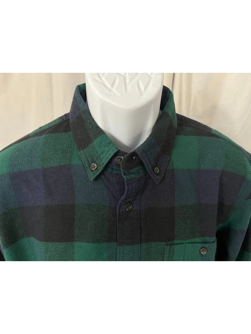 J.Crew Men's Red Blue Green Wool Blend Elbow Patches Slim Fit Shirt Large L